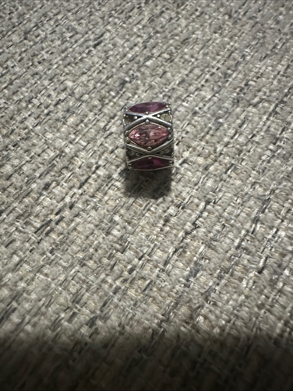 925 Chamilia Pink Swarovski Crystals Charm